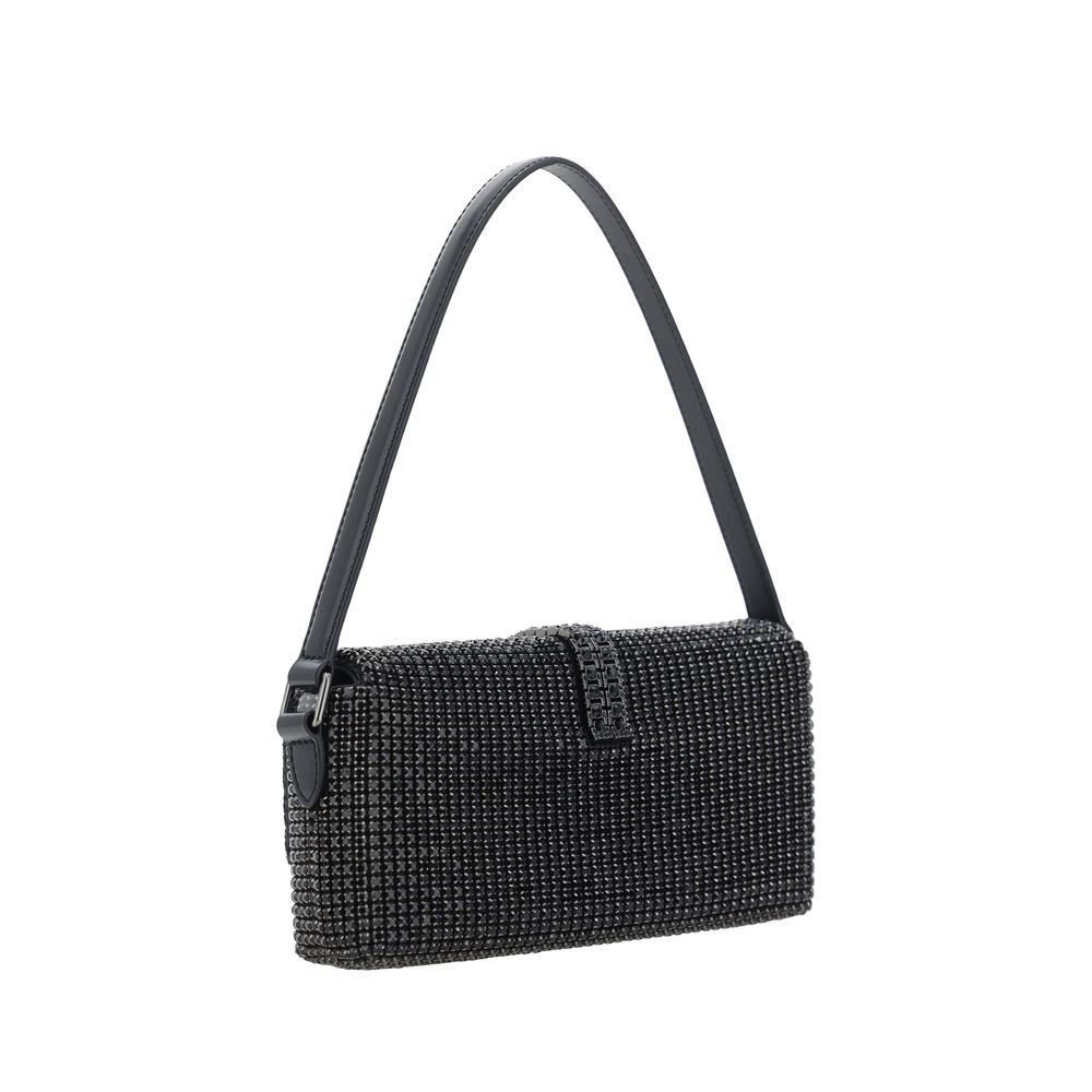 Self-Portrait Rhinestone Baguette Shoulder Bag