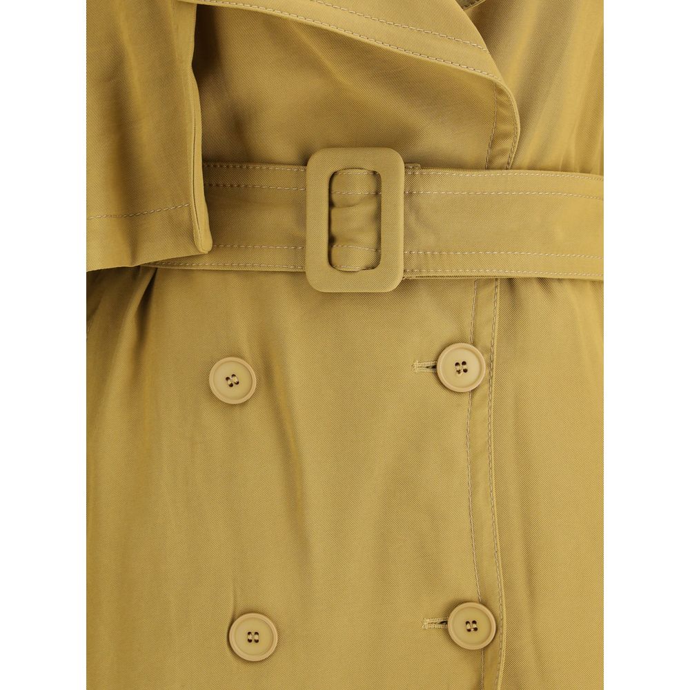 The Andamane Zweireihiger kurzer Trenchcoat