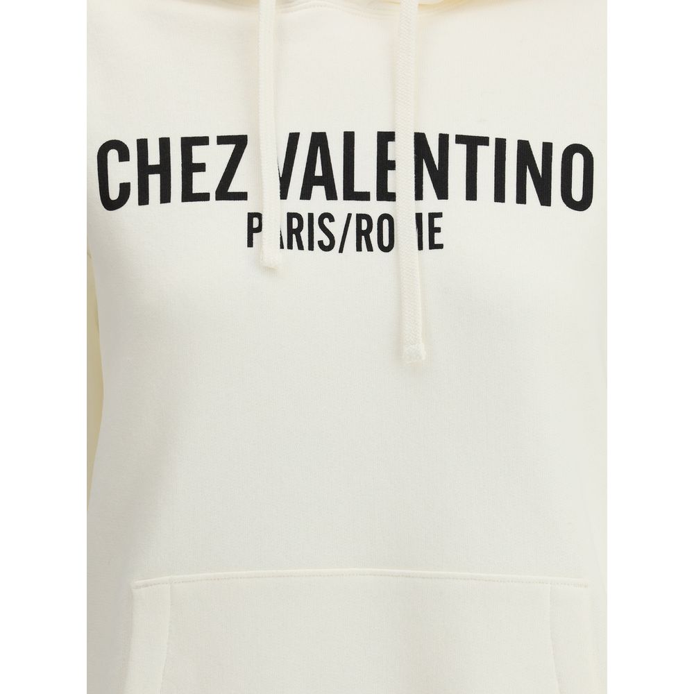 Valentino Logo-Kapuzenpullover aus Baumwolle