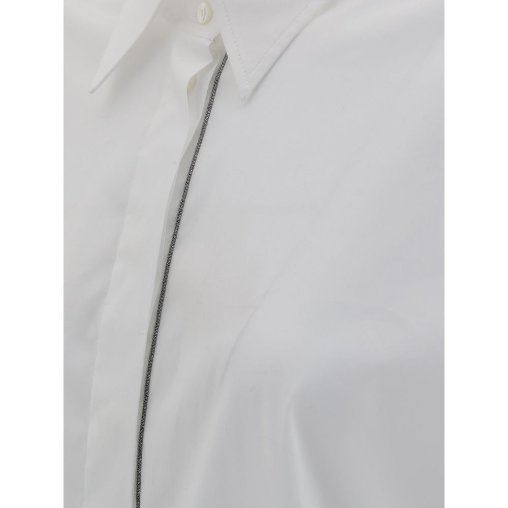 Brunello Cucinelli Glänzendes monili Shirt