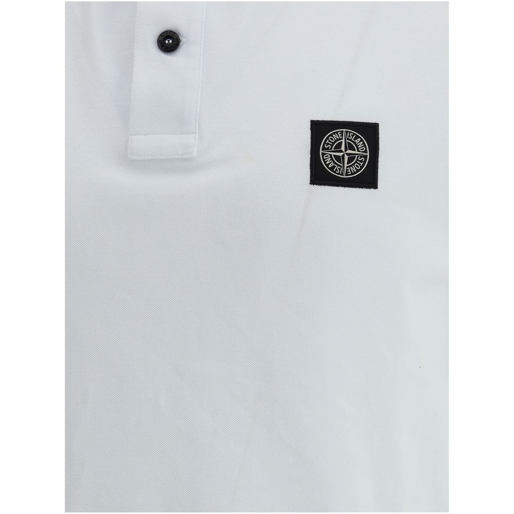 Stone Island logo polo shirt