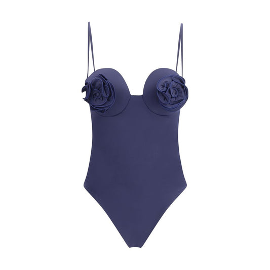 Magda Butrym One-Piece Swimsuit with Rose Detail