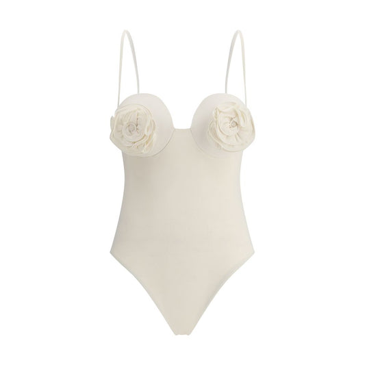 Magda Butrym One-Piece Swimsuit with Rose Detail