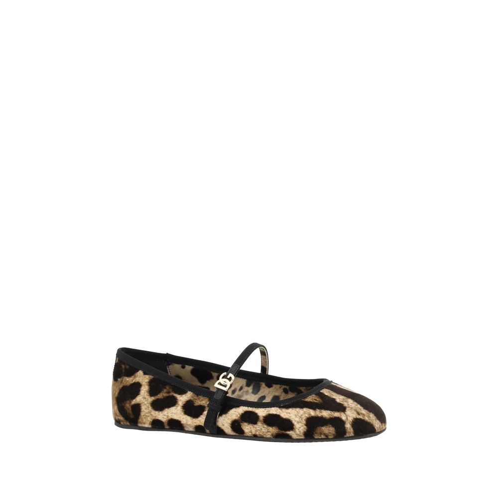 Dolce & Gabbana Ballerinas mit Leopardenmuster