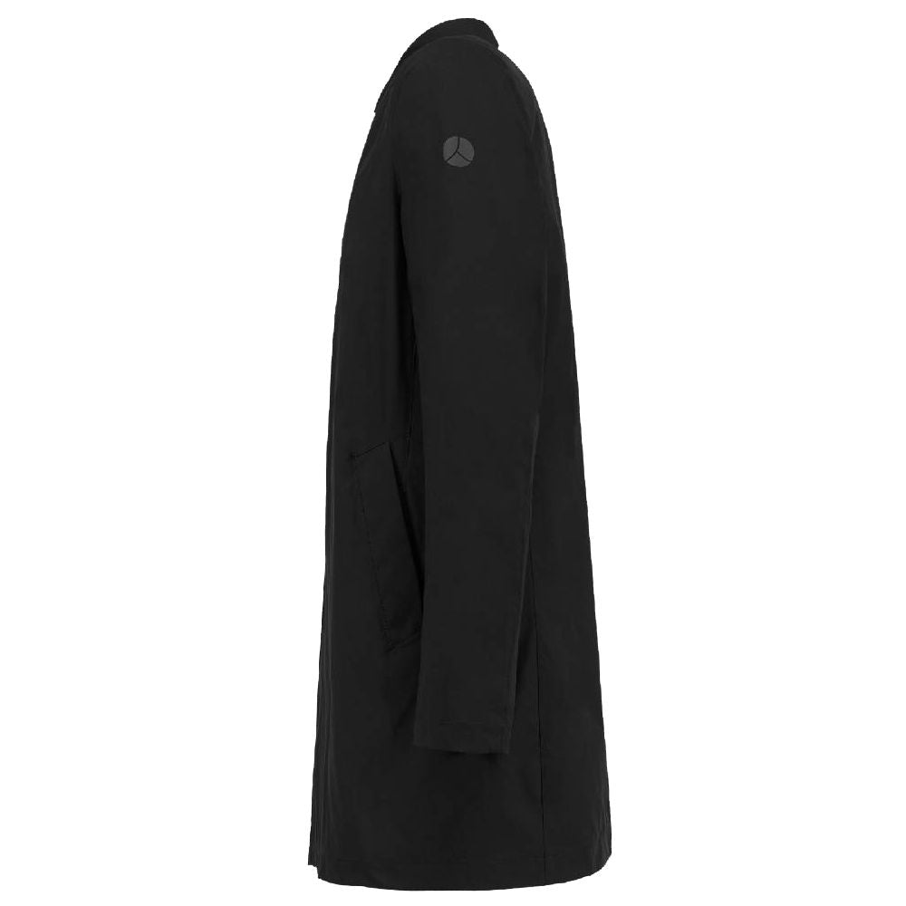 People Of Shibuya Schwarzer Polyester Herren Trenchcoat