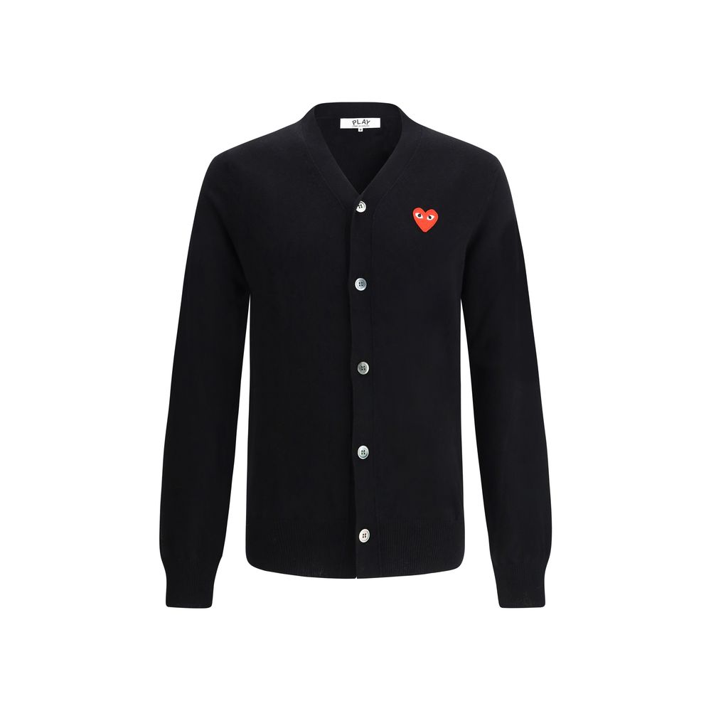 Comme Des Garçons Play Strickjacke mit Logo