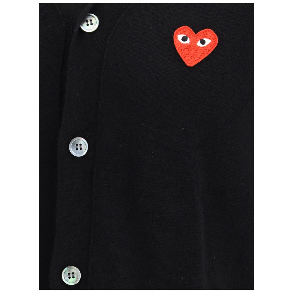 Comme Des Garçons Play Strickjacke mit Logo