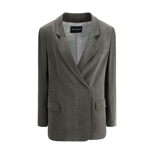 Giorgio Armani Zweireihiger Blazer aus Satin