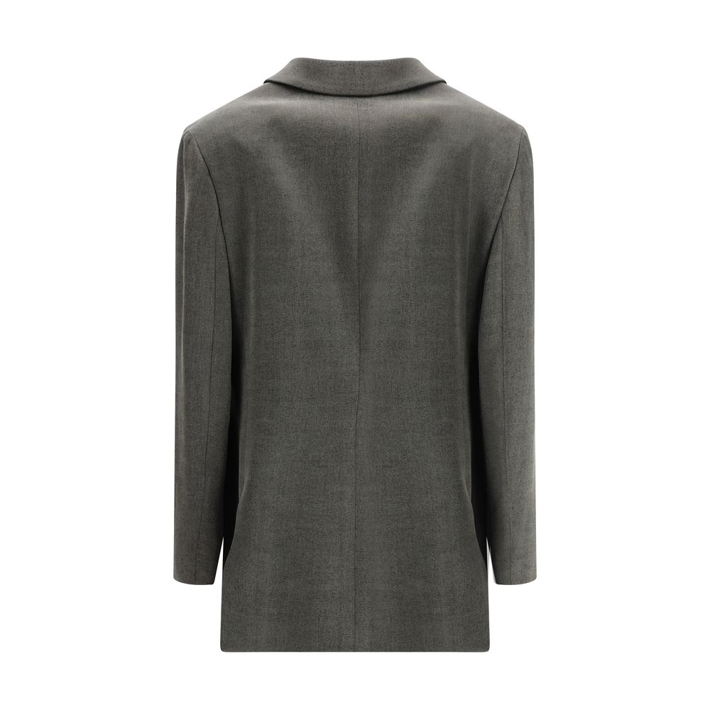 Giorgio Armani Zweireihiger Blazer aus Satin