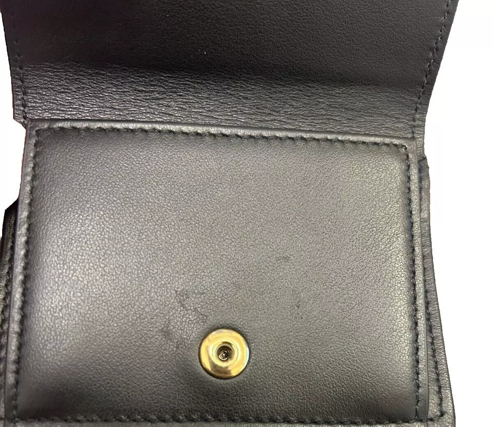 Dolce & Gabbana Schwarzes Leder-Kartenetui mit Logodruck Brieftasche