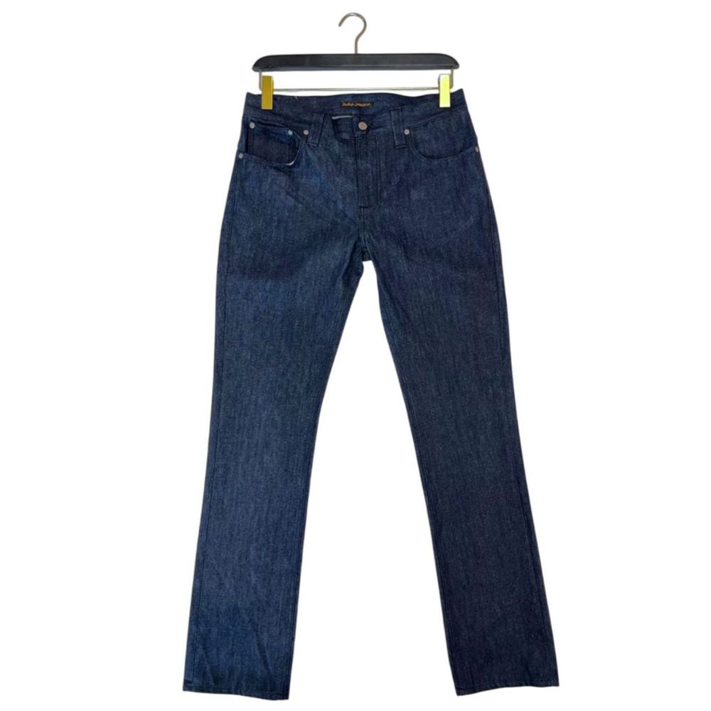 Nudie Jeans Blue Cotton Men Jeans