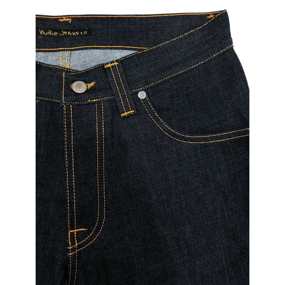 Nudie Jeans Blue Cotton Men Jeans