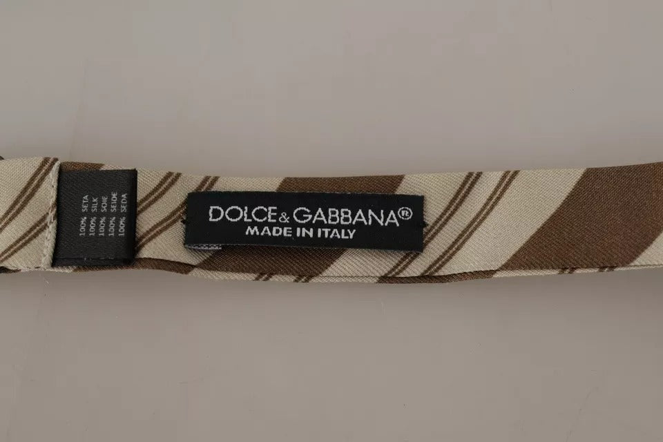 Dolce & Gabbana Mehrfarbig gemusterte verstellbare Halsfliege Männer