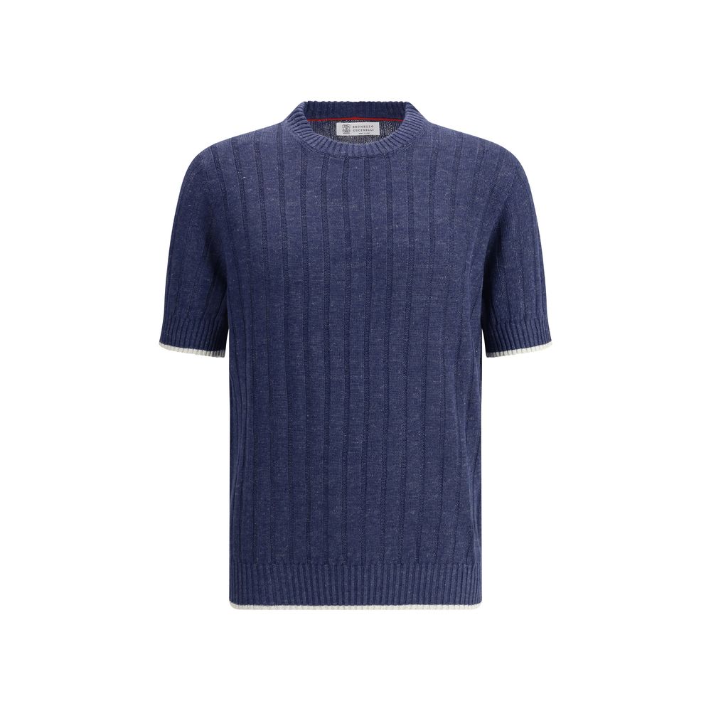 Brunello Cucinelli Geripptes T-Shirt