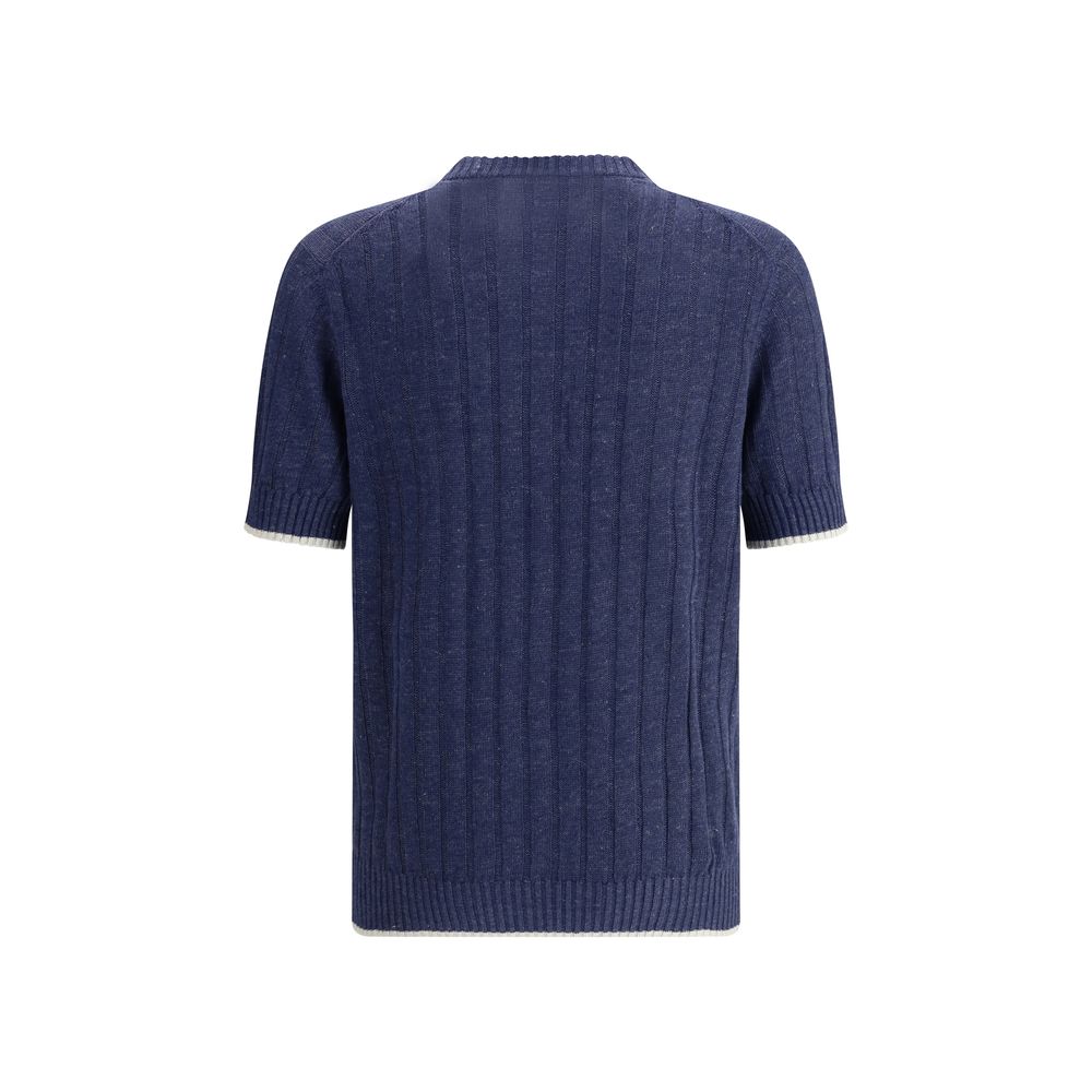 Brunello Cucinelli Geripptes T-Shirt