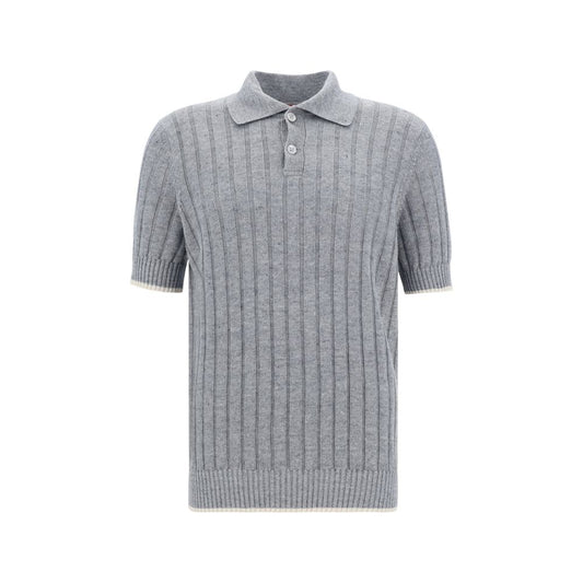 Brunello Cucinelli Geripptes Poloshirt