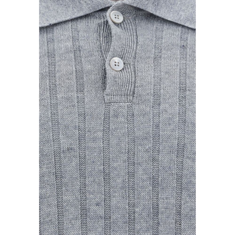 Brunello Cucinelli Geripptes Poloshirt