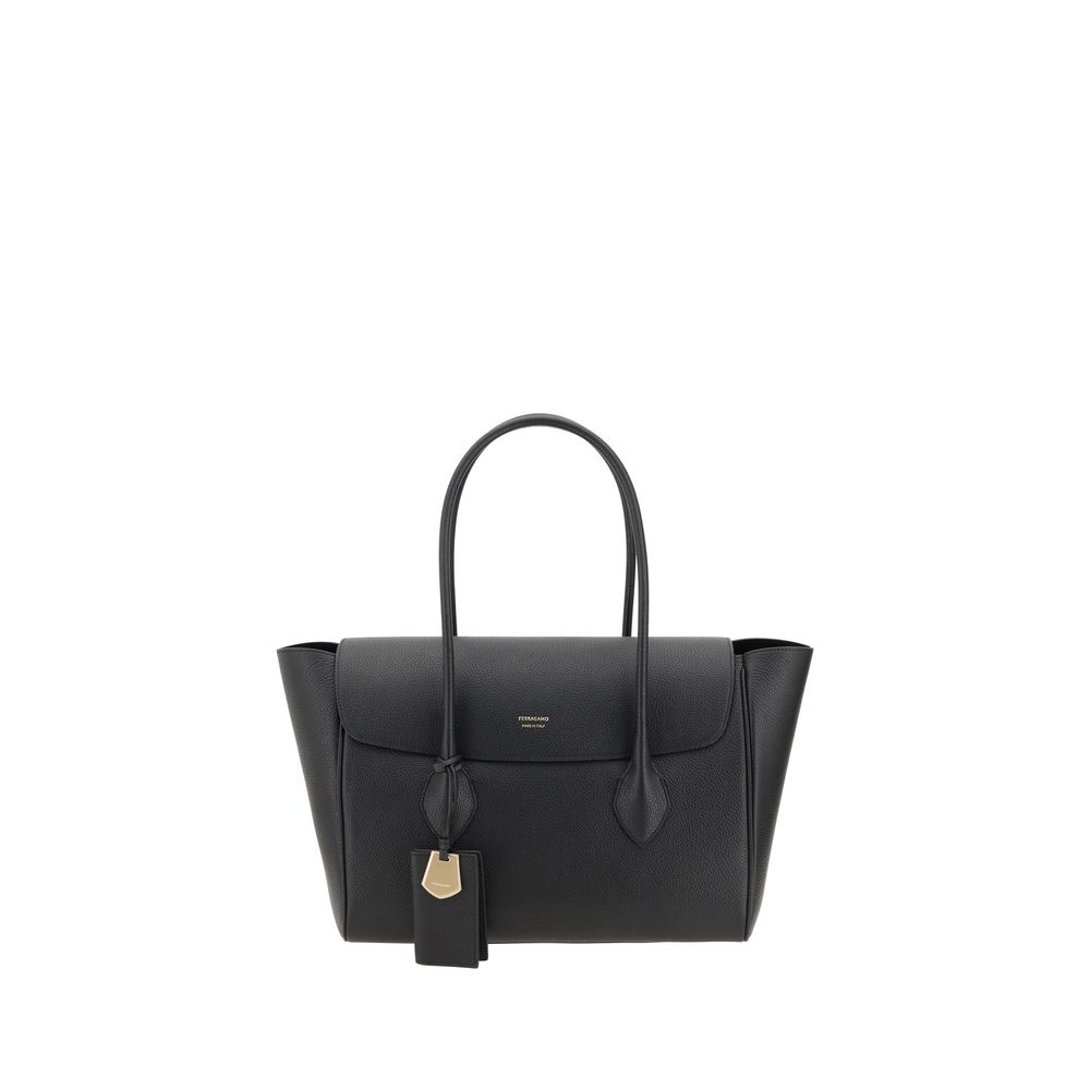 Ferragamo hammered leather tote bag