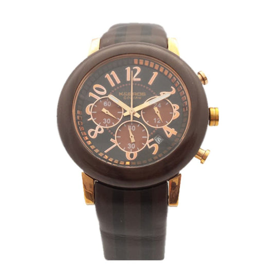 K&amp;Bros Brown Leather Watch