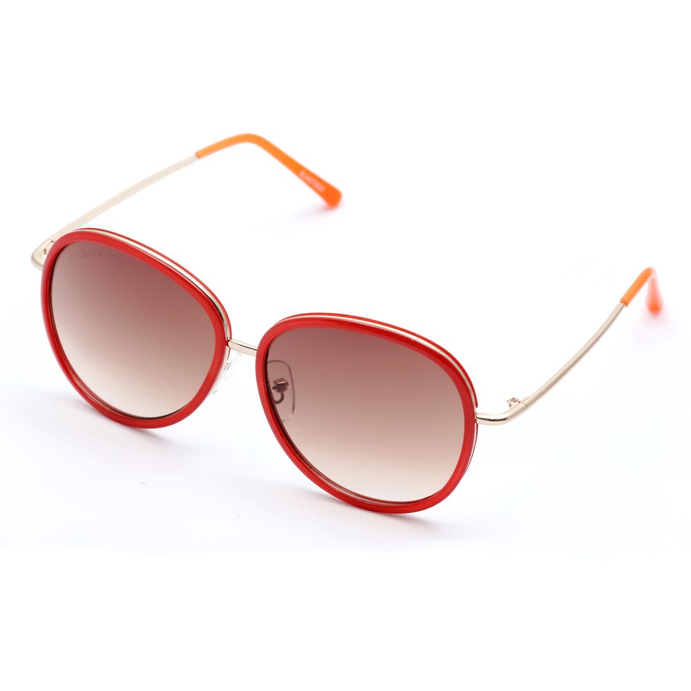 Lancaster Rote Metall-Sonnenbrille