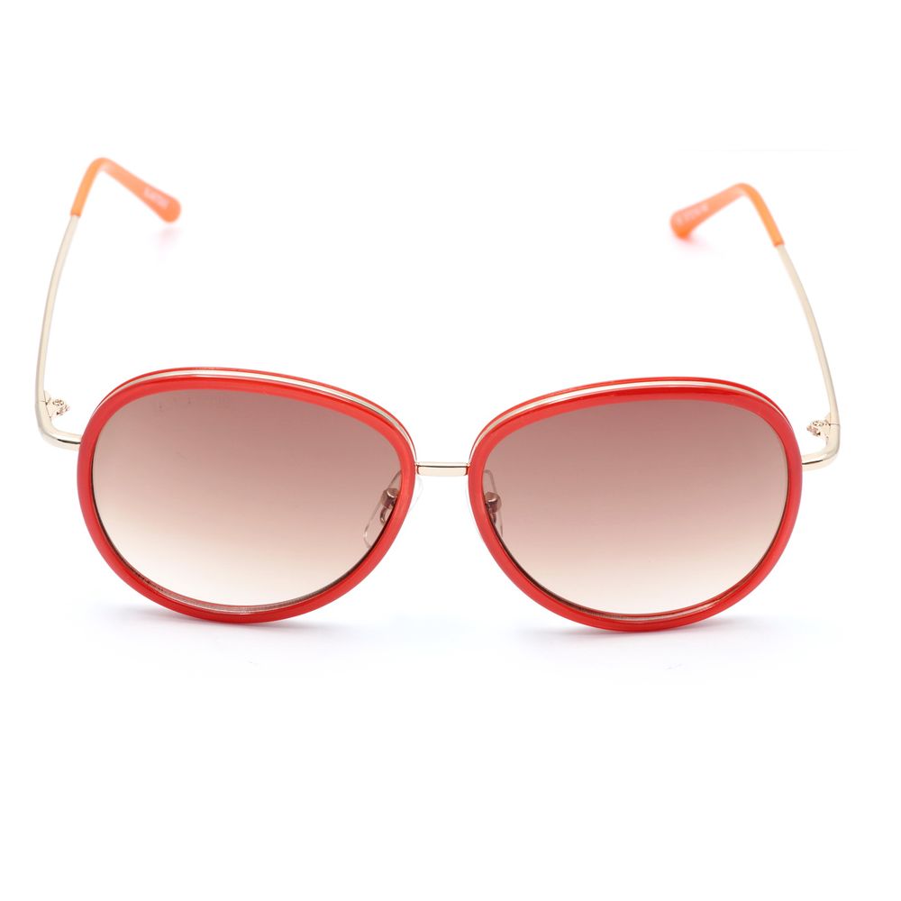 Lancaster Rote Metall-Sonnenbrille