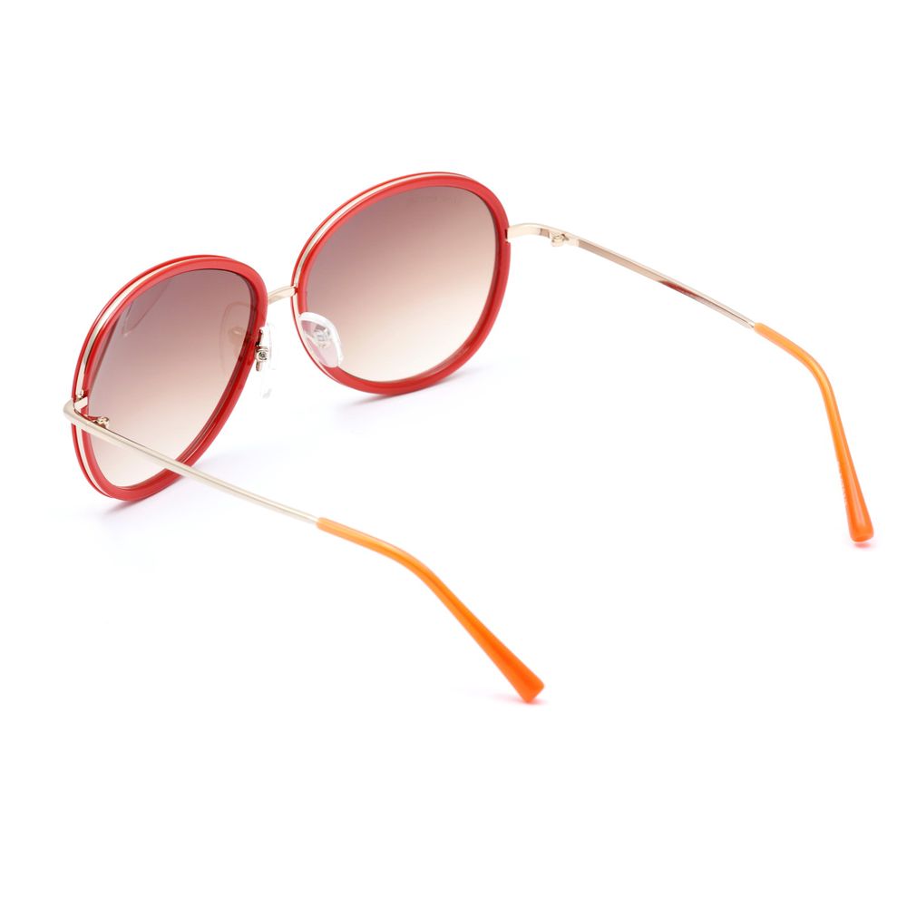 Lancaster Rote Metall-Sonnenbrille