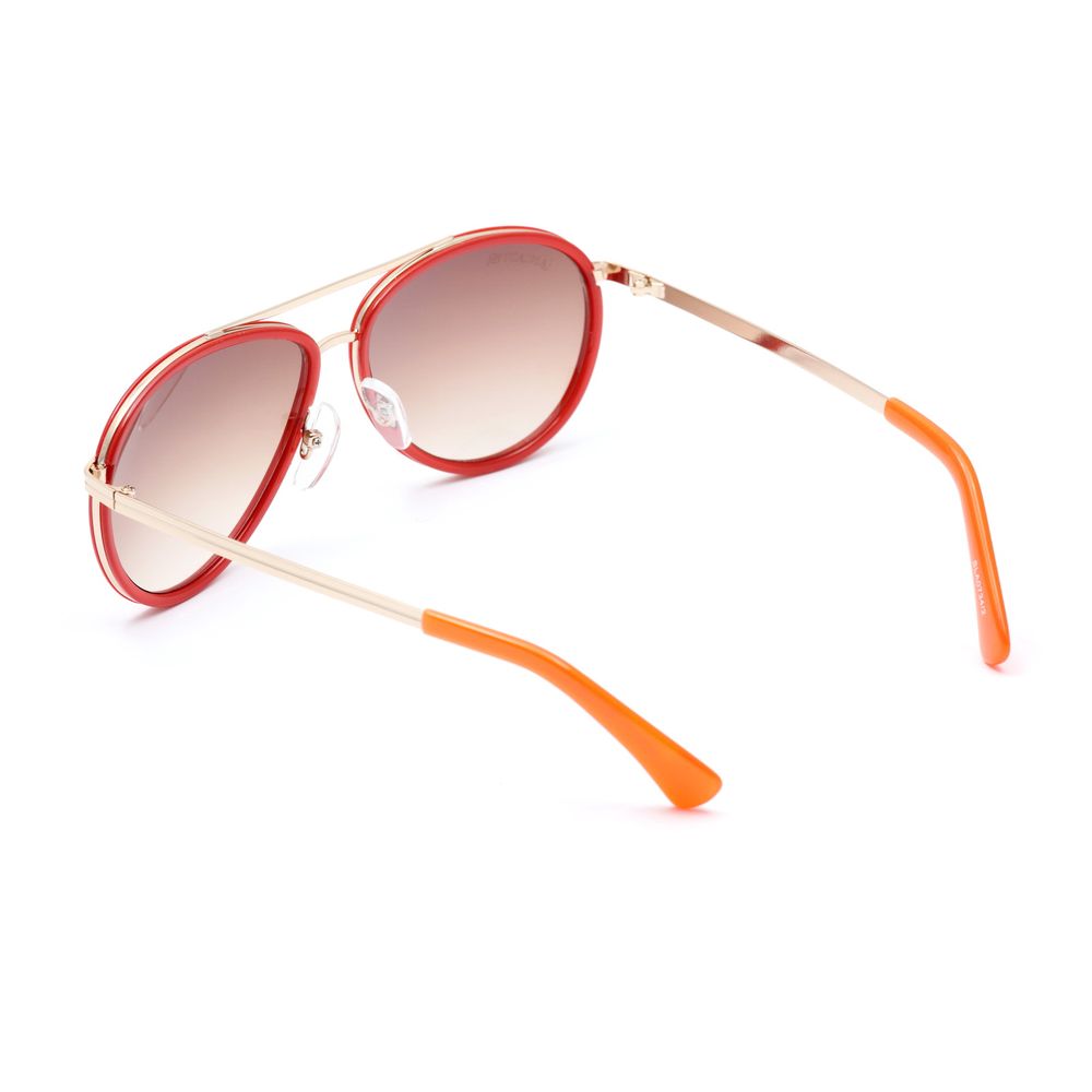 Lancaster Rote Metall-Sonnenbrille