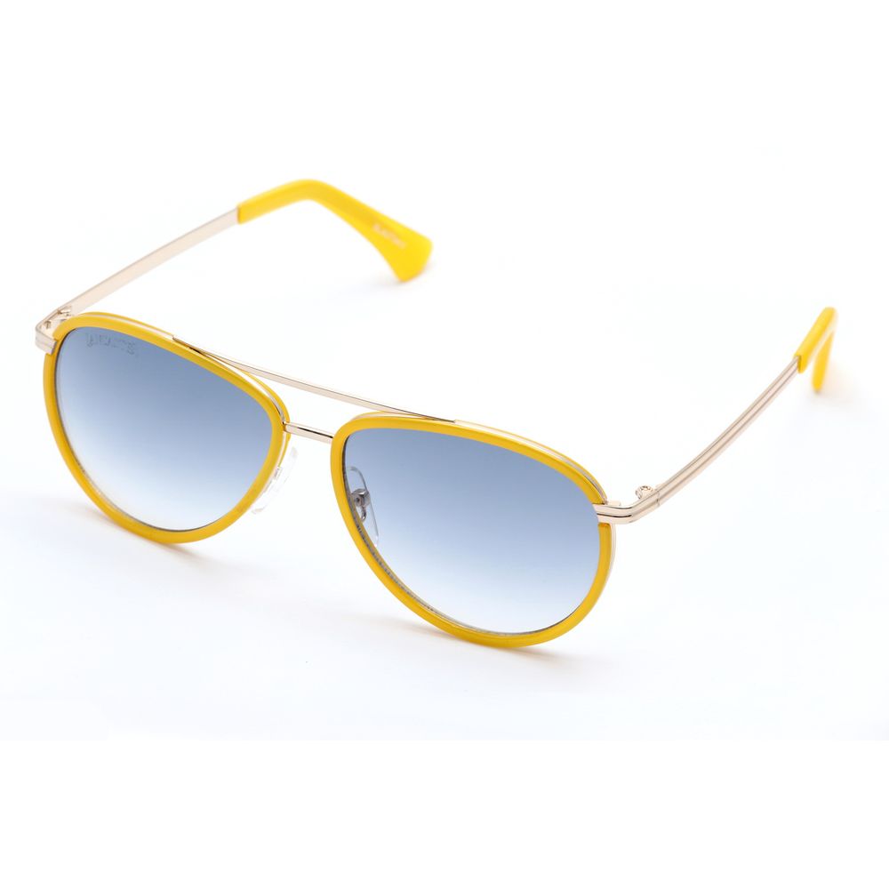 Lancaster Gelbe Metall-Sonnenbrille