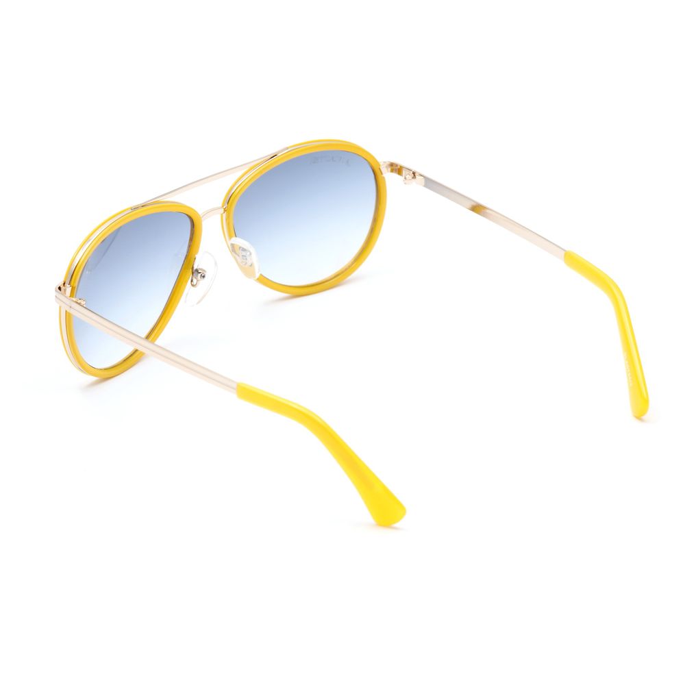 Lancaster Gelbe Metall-Sonnenbrille