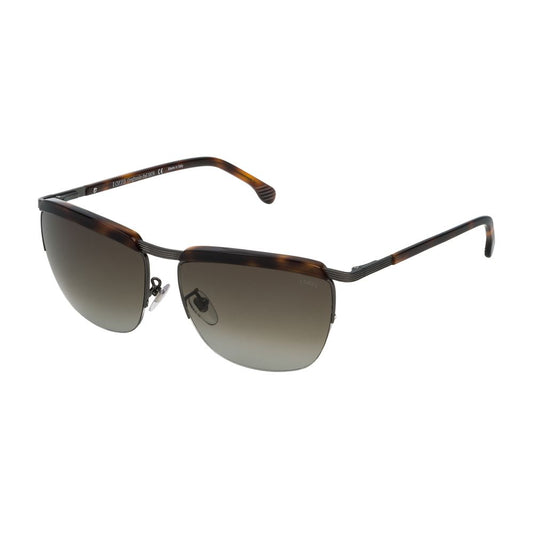 Lozza Brown Metal Sunglasses