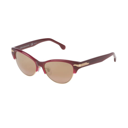 Lozza Bordeauxfarbene Metall-Sonnenbrille