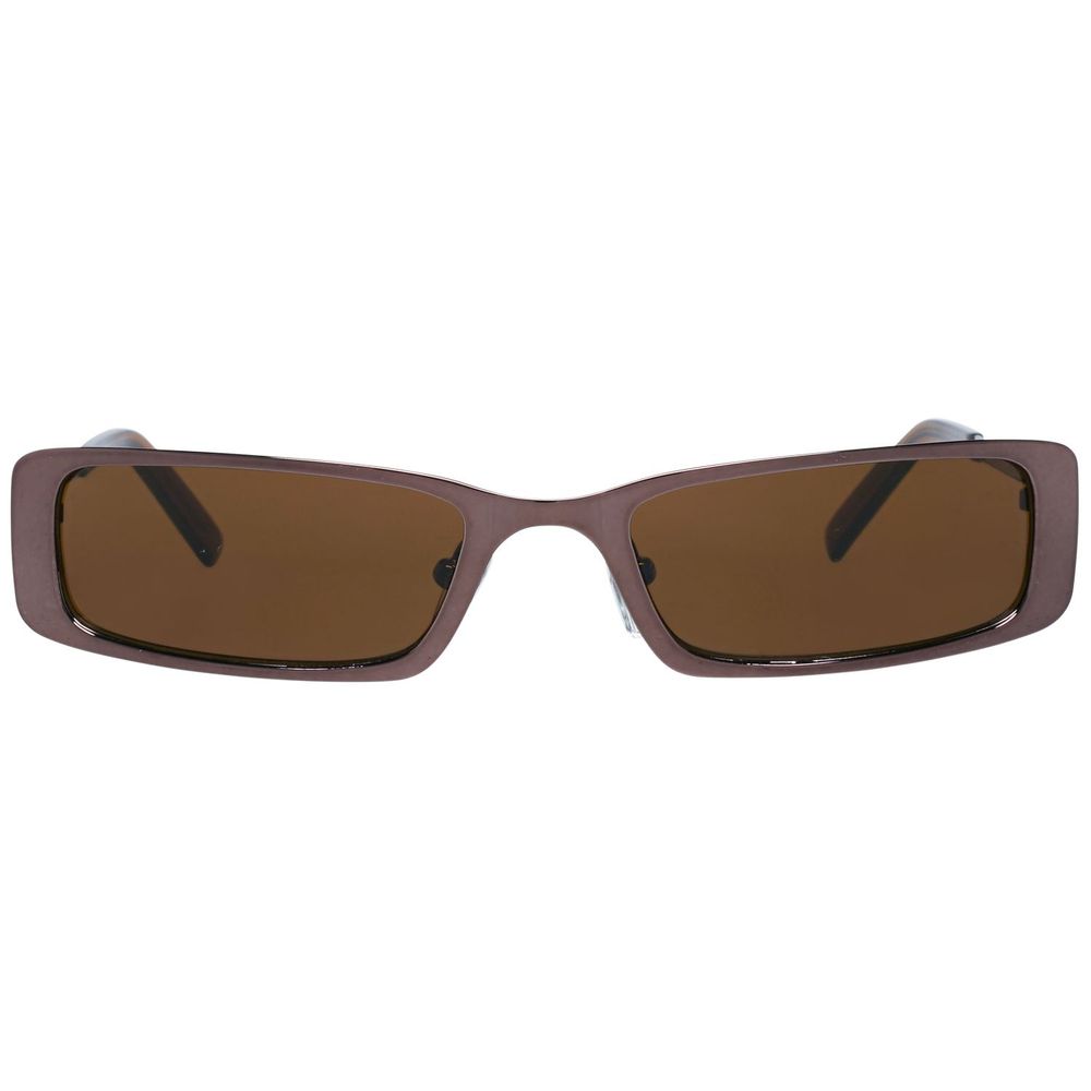 More &amp; More Brown Metal Sunglasses