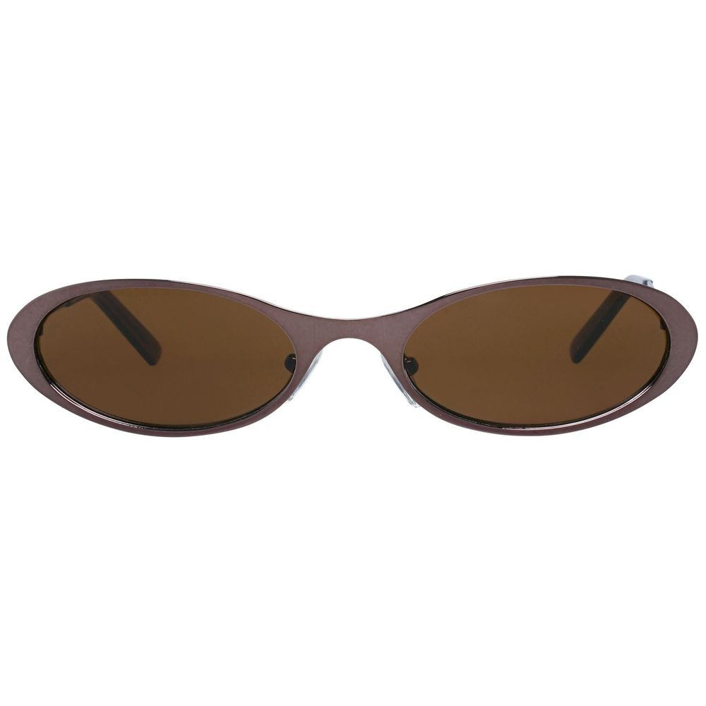 More &amp; More Brown Metal Sunglasses