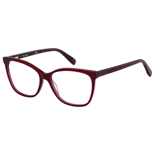 Pierre Cardin Burgunderfarbene Acetat-Rahmen