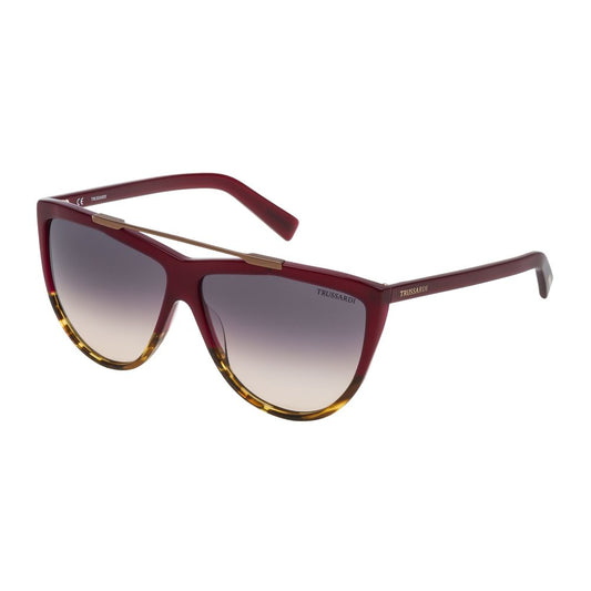 Trussardi Rote Acetat-Sonnenbrille