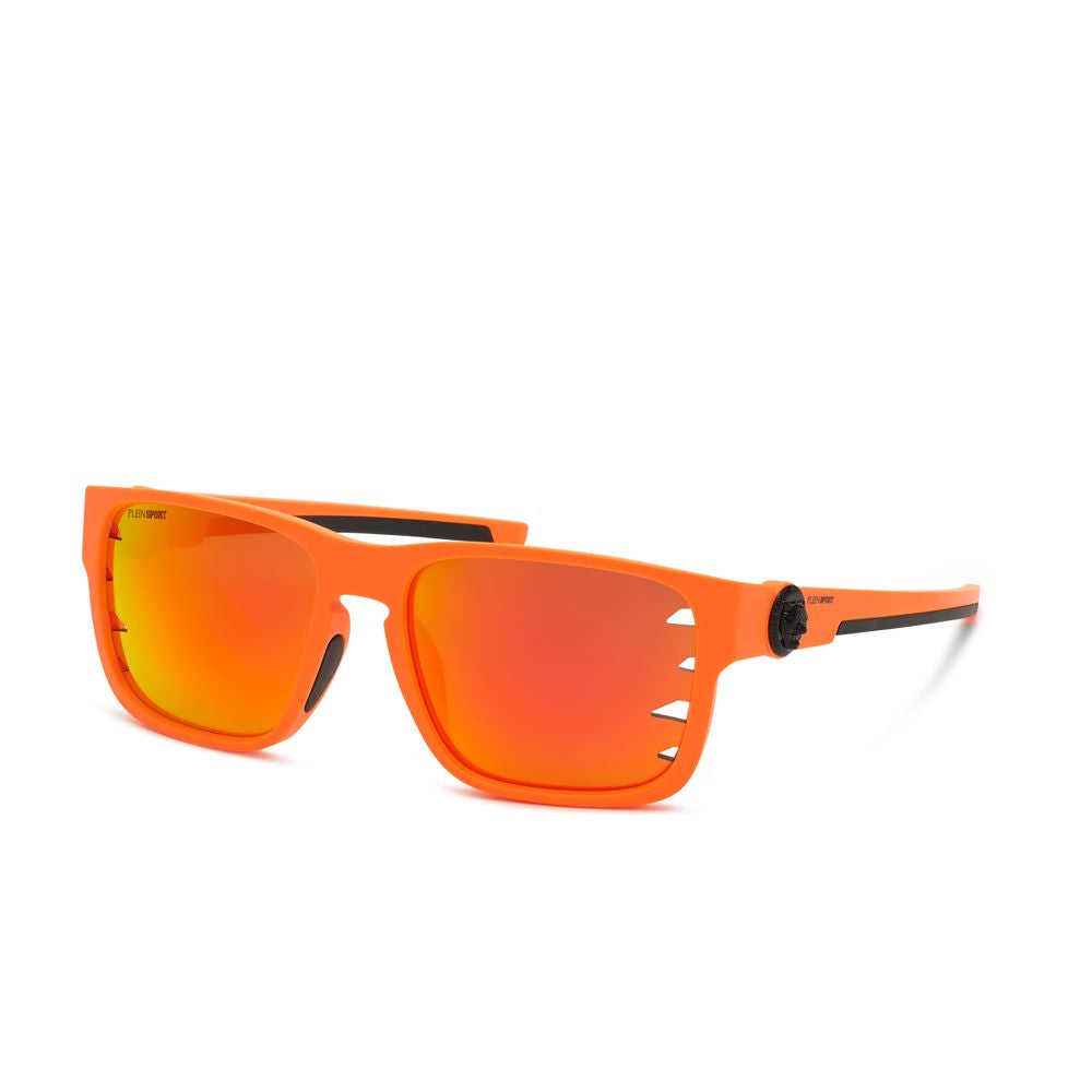 Plein Sport Orange gespritzte Sonnenbrille