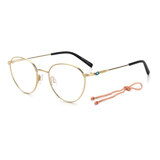 M Missoni gold-colored metal frames