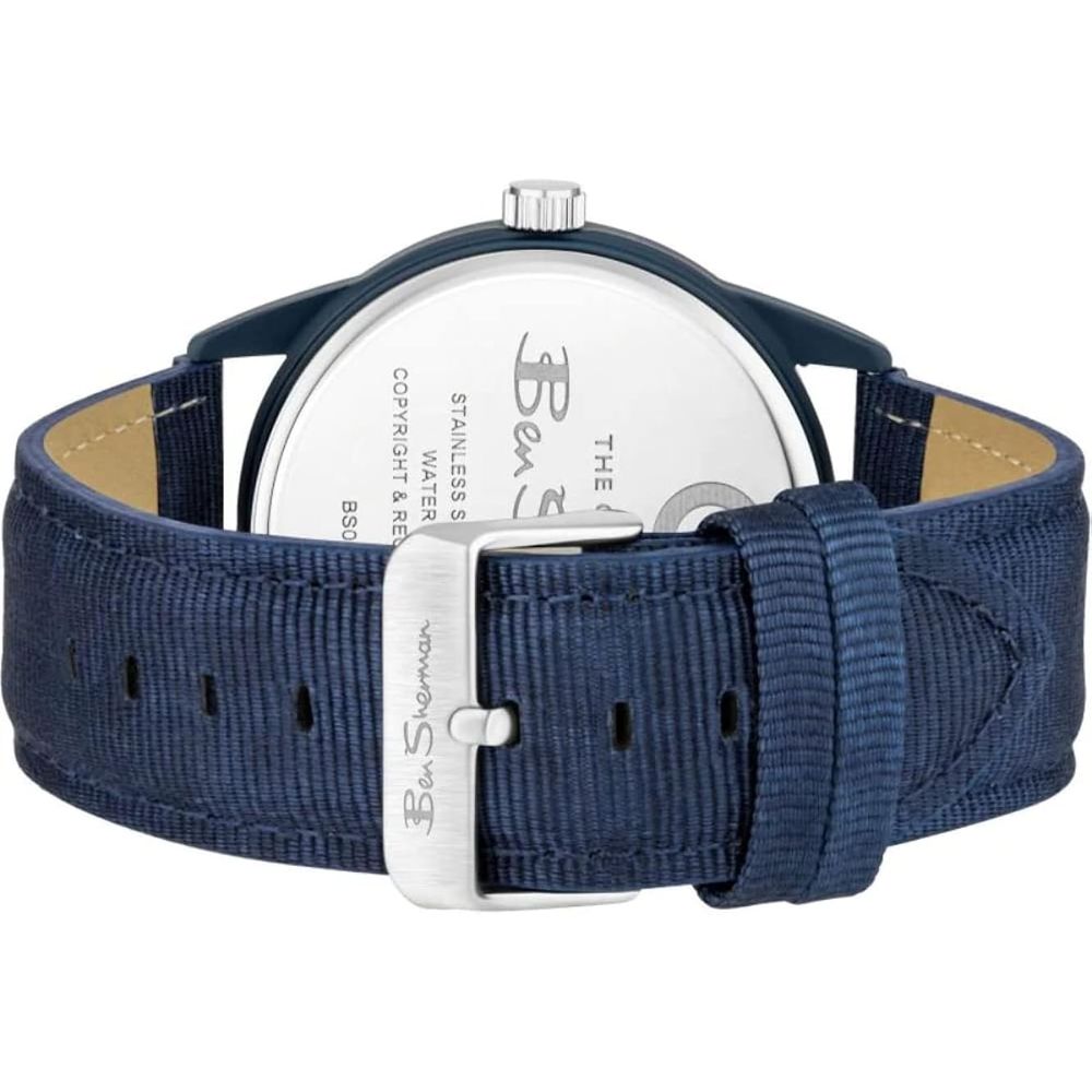 Ben Sherman Blaue Stoffuhr