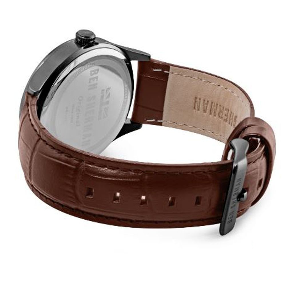 Ben Sherman Braune Lederuhr