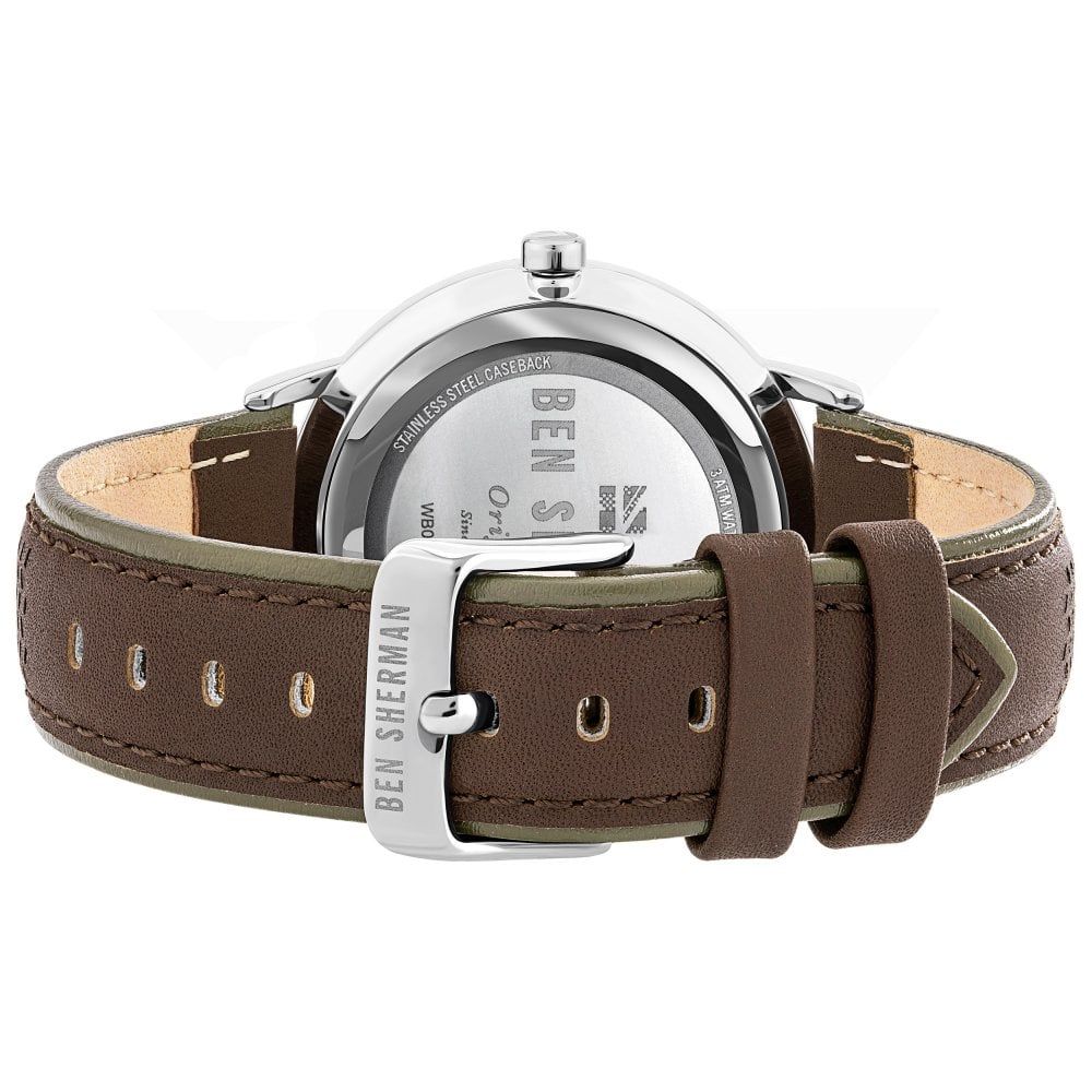 Ben Sherman Braune Lederuhr