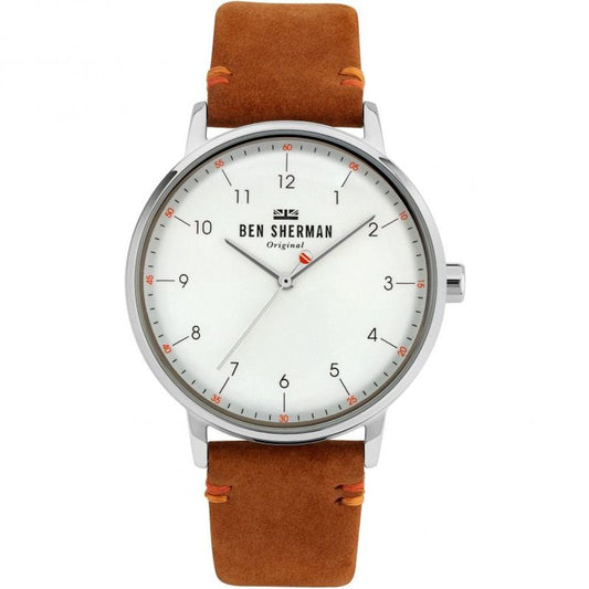 Ben Sherman Uhr aus braunem Stoff