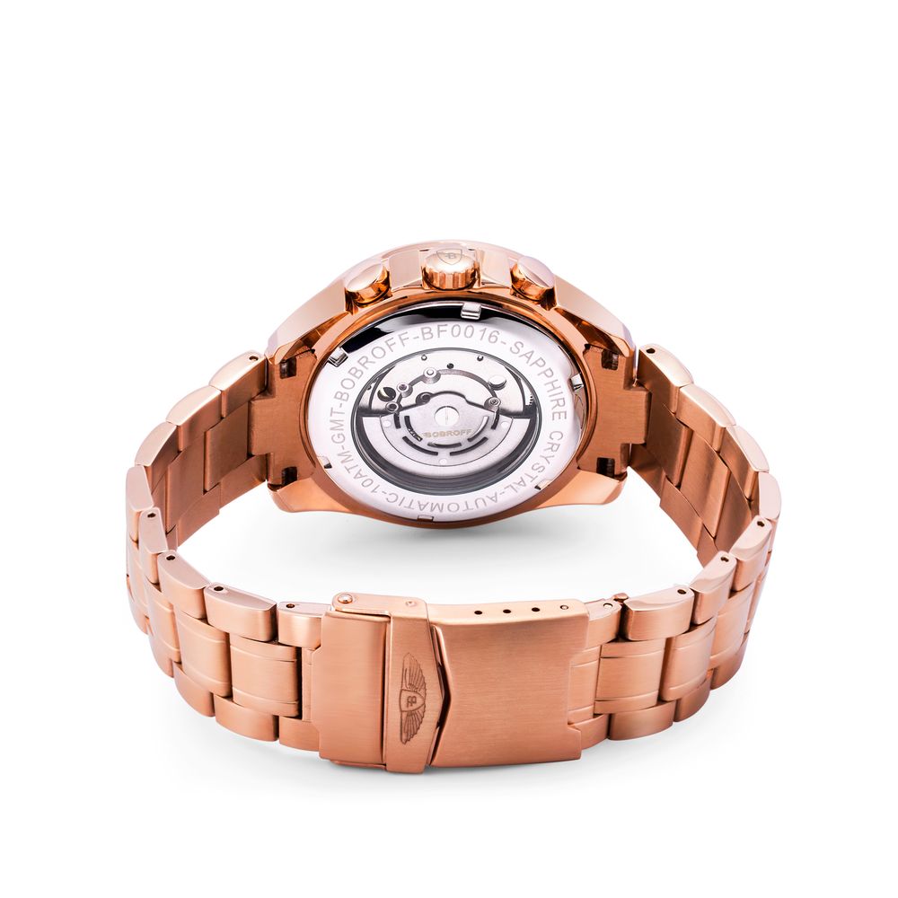 Bobroff bronze-steel watch