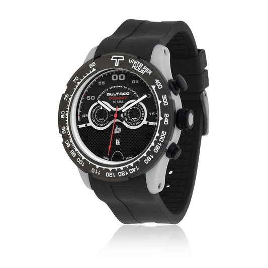 Bultaco Schwarze Gummiuhr