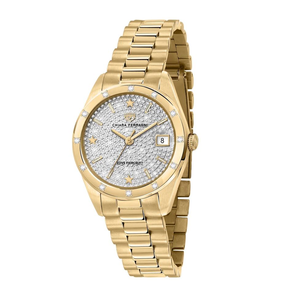 Chiara Ferragni gold-stainless steel watch