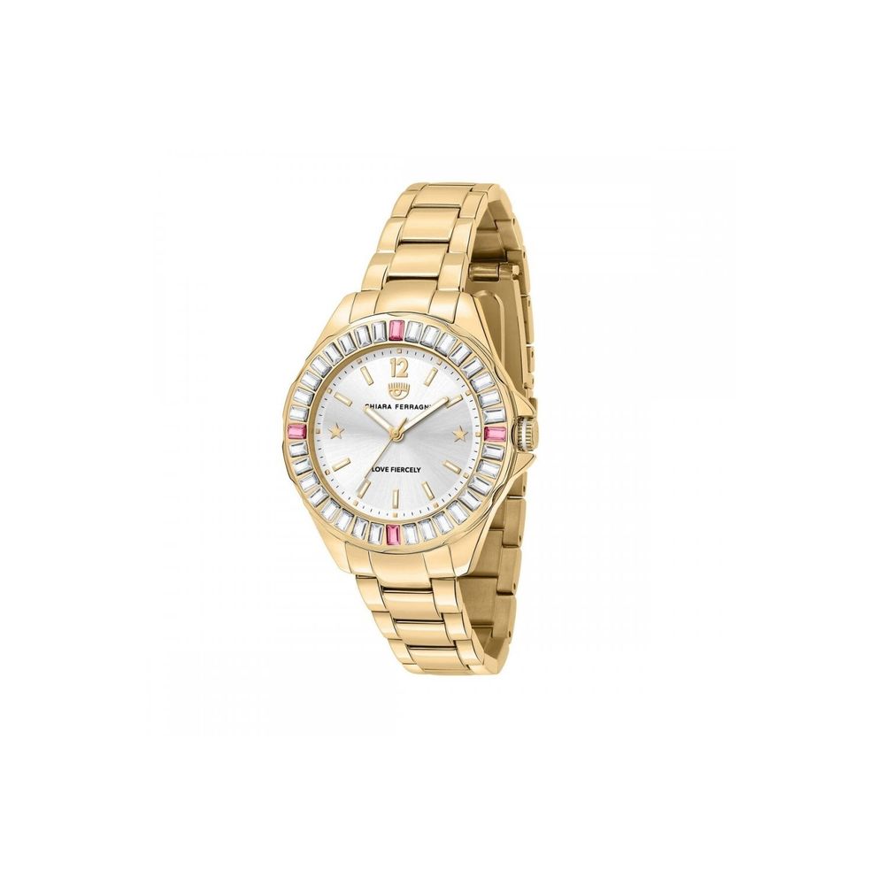 Chiara Ferragni gold-stainless steel watch