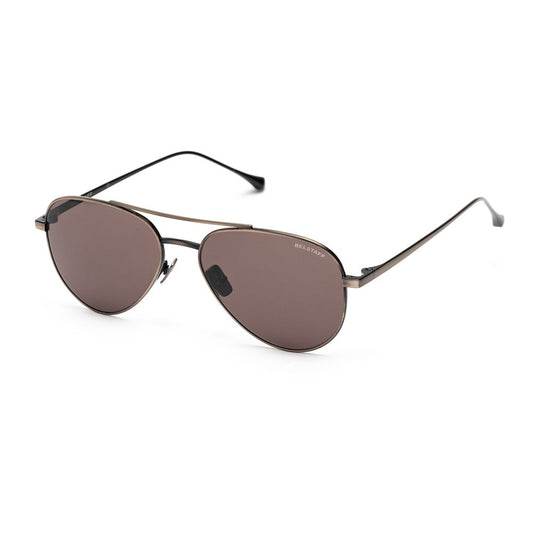 Belstaff Braune Edelstahl-Sonnenbrille