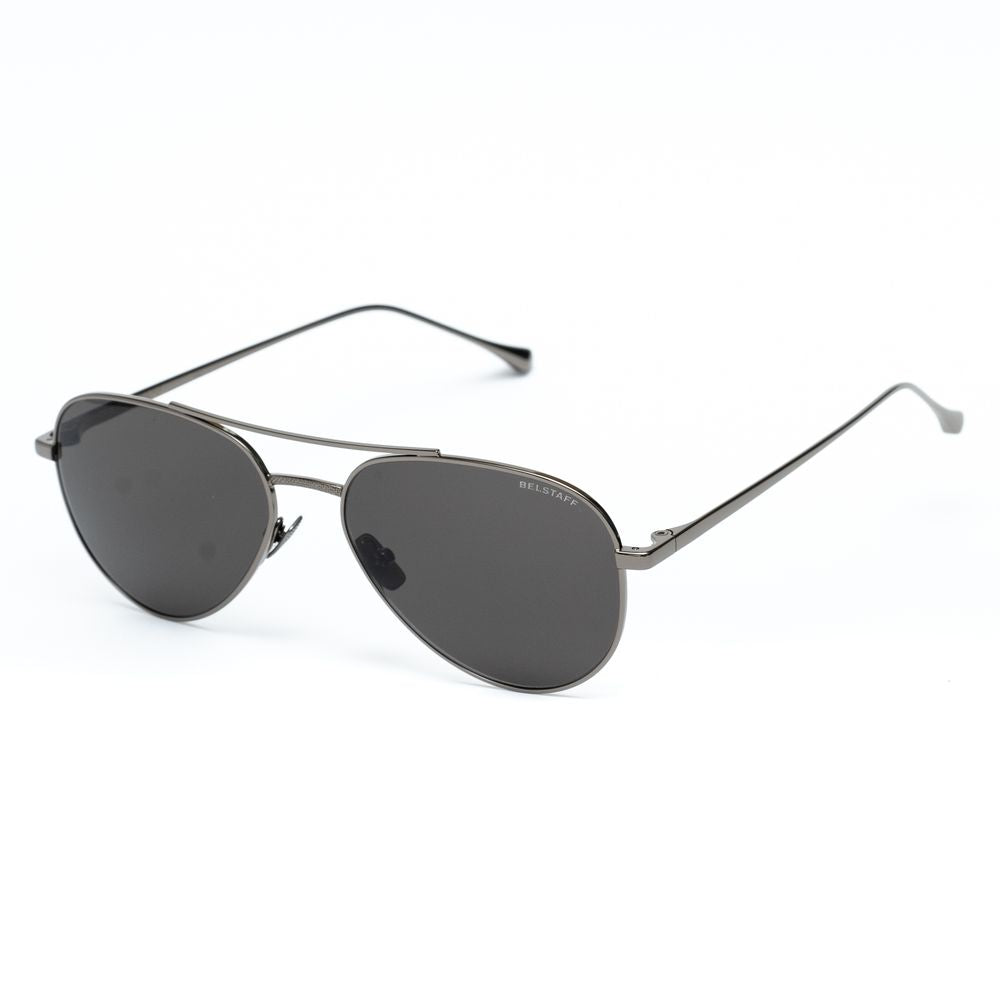 Belstaff Graue Edelstahl-Sonnenbrille