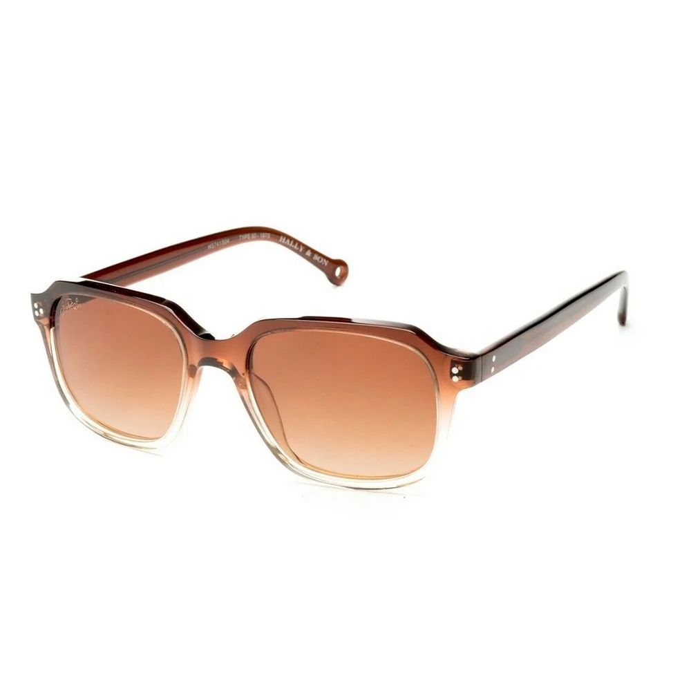 Hally&amp;Son Brown Acetate Sunglasses