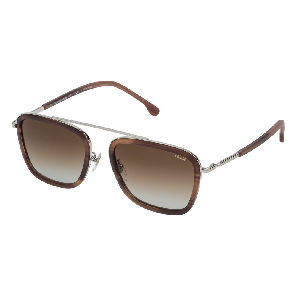 Lozza Braune Metall-Sonnenbrille