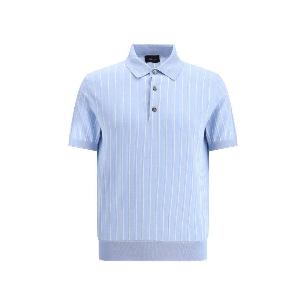 Brioni Gestreifter Polo-Pullover